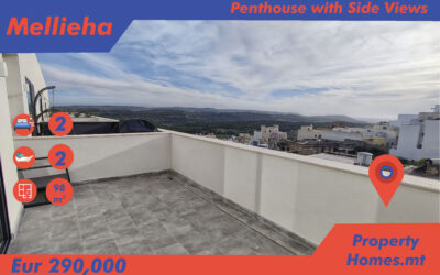 Mellieha – Finished Penthouse with Side Views