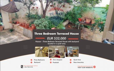 Naxxar – 3 Bedroom Terraced House – € 532,000